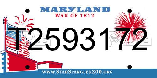 T2593172 Maryland License Plate