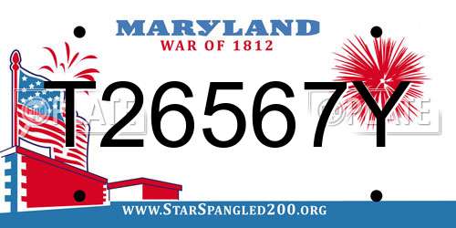 T26567Y Maryland License Plate