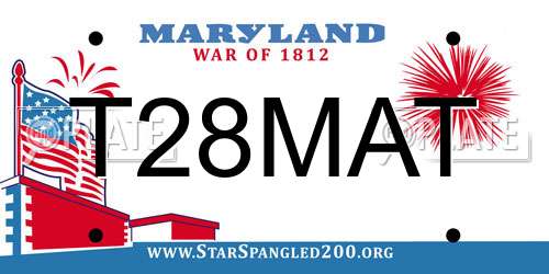 T28MAT Maryland License Plate