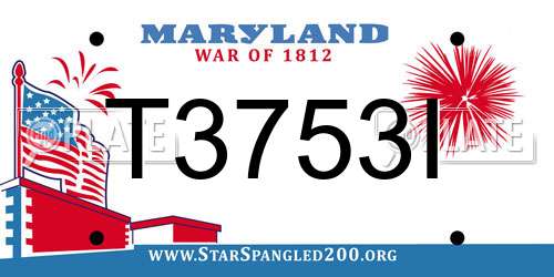 T3753I Maryland License Plate
