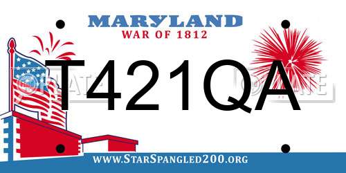 T421QA Maryland License Plate