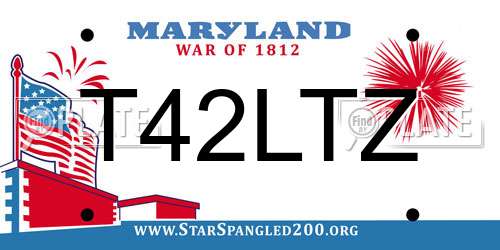 T42LTZ Maryland License Plate