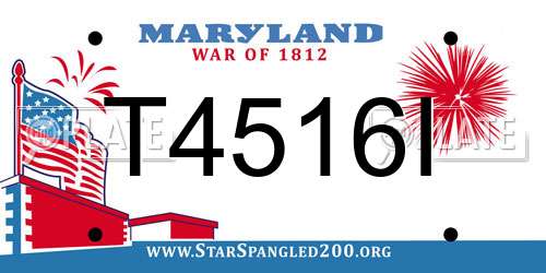 T4516I Maryland License Plate