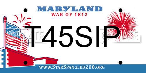 T45SIP Maryland License Plate