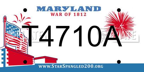 T4710A Maryland License Plate