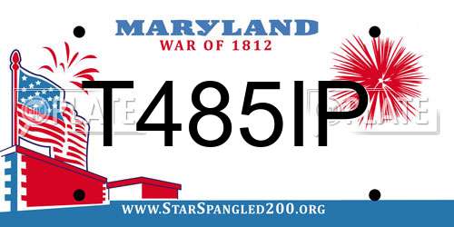 T485IP Maryland License Plate