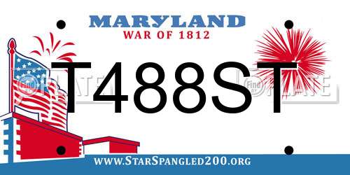 T488ST Maryland License Plate