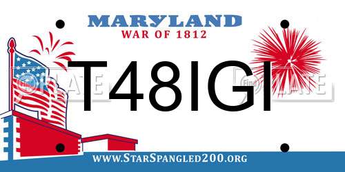 T48IGI Maryland License Plate