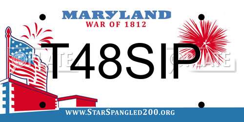 T48SIP Maryland License Plate