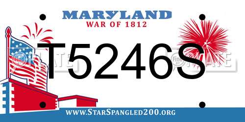 T5246S Maryland License Plate
