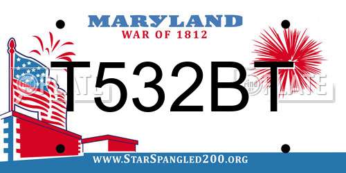 T532BT Maryland License Plate