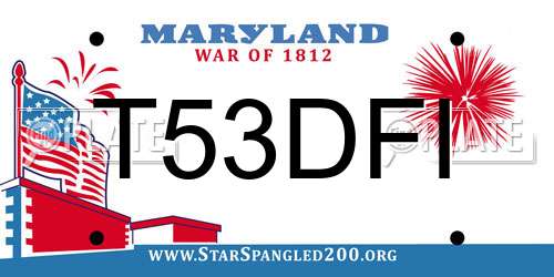 T53DFI Maryland License Plate