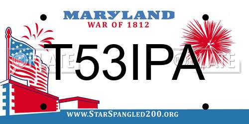 T53IPA Maryland License Plate
