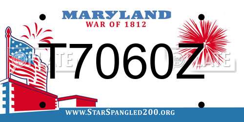 T7060Z Maryland License Plate