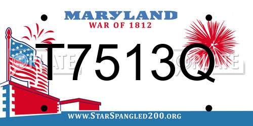 T7513Q Maryland License Plate