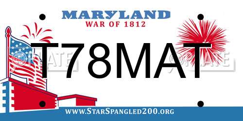 T78MAT Maryland License Plate