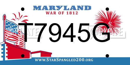 T7945G Maryland License Plate