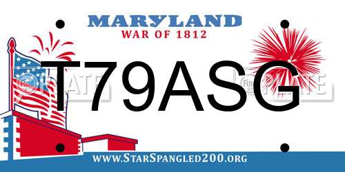 T79ASG Maryland License Plate