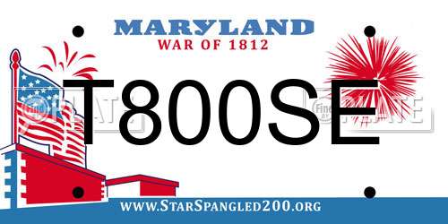 T800SE Maryland License Plate