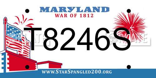 T8246S Maryland License Plate