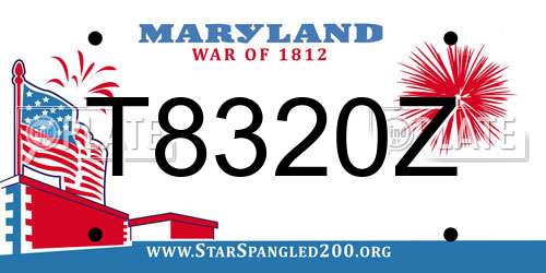 T8320Z Maryland License Plate