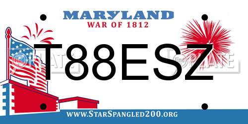 T88ESZ Maryland License Plate