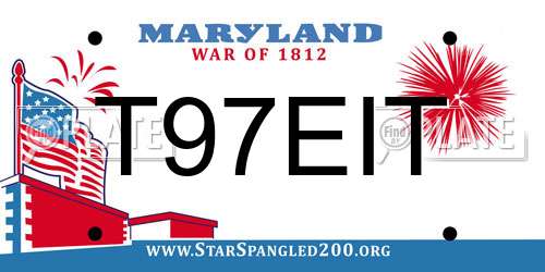 T97EIT Maryland License Plate