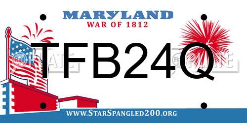 TFB24Q Maryland License Plate