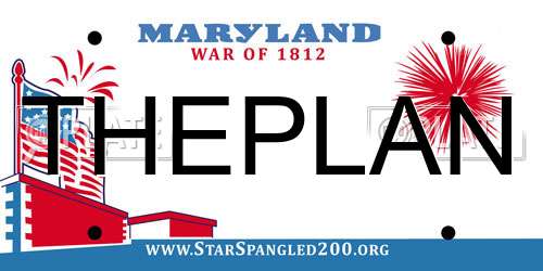THEPLAN Maryland License Plate