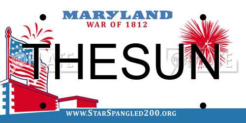 THESUN Maryland License Plate