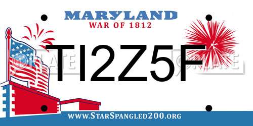 TI2Z5F Maryland License Plate