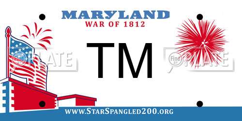 TM Maryland License Plate
