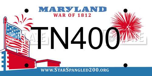 TN400 Maryland License Plate