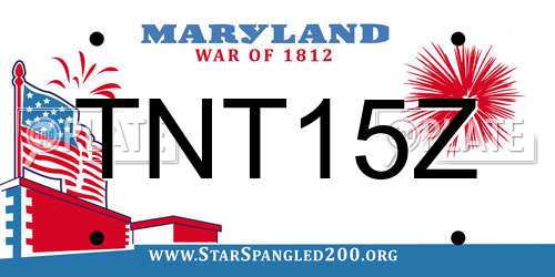 TNT15Z Maryland License Plate