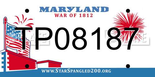 TP08187 Maryland License Plate