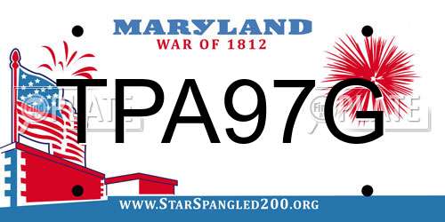 TPA97G Maryland License Plate