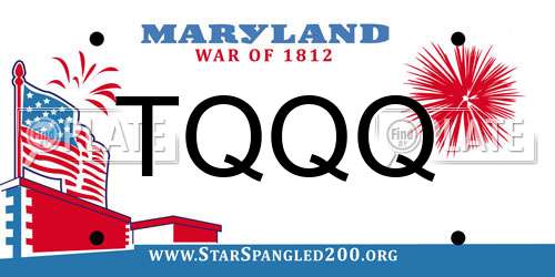 TQQQ Maryland License Plate