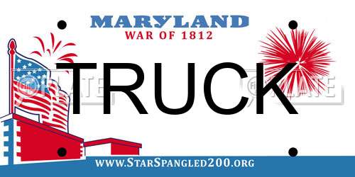TRUCK Maryland License Plate