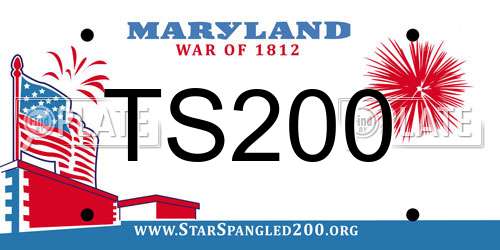 TS200 Maryland License Plate