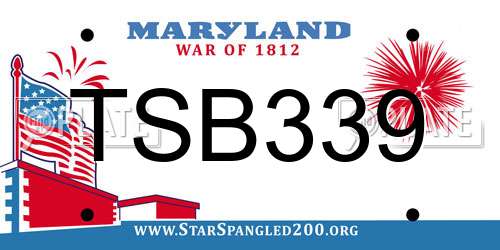 TSB339 Maryland License Plate