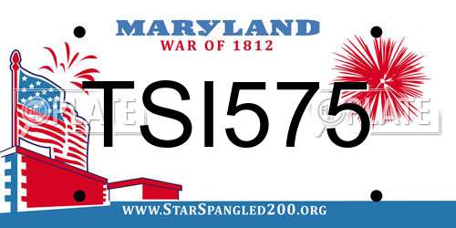 TSI575 Maryland License Plate