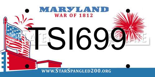 TSI699 Maryland License Plate