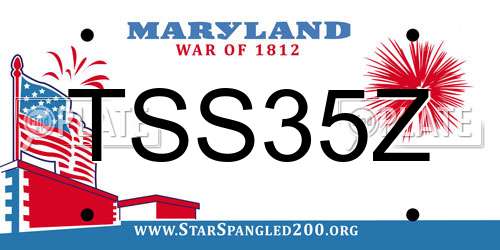 TSS35Z Maryland License Plate