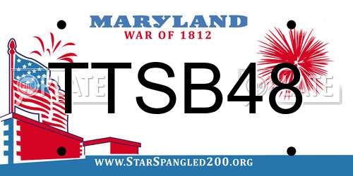 TTSB48 Maryland License Plate
