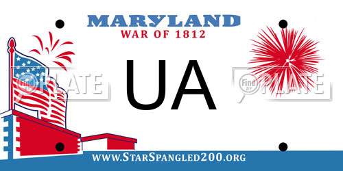 UA Maryland License Plate