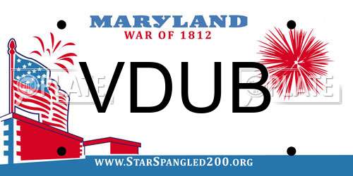 VDUB Maryland License Plate