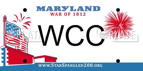 WCC Maryland License Plate
