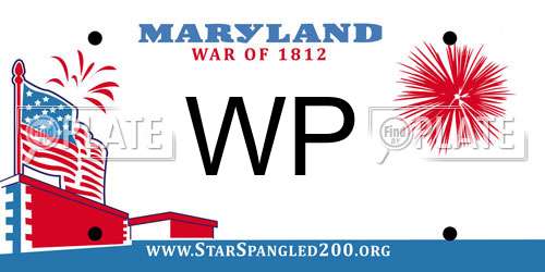 WP Maryland License Plate
