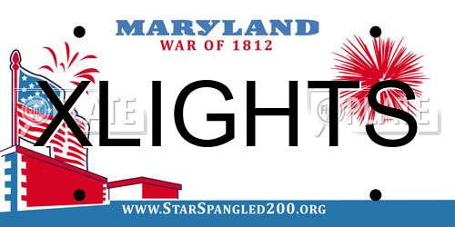 XLIGHTS Maryland License Plate