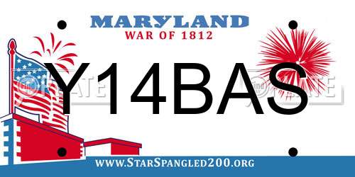 Y14BAS Maryland License Plate
